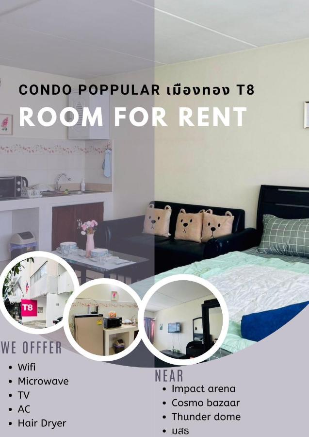 For Rent Condo Popular T8 Fl9 Bangkok Eksteriør bilde